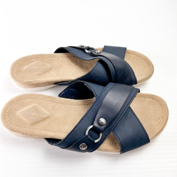 St. John’s Bay navy open toe sandals womens size 6 - Picture 3 of 10